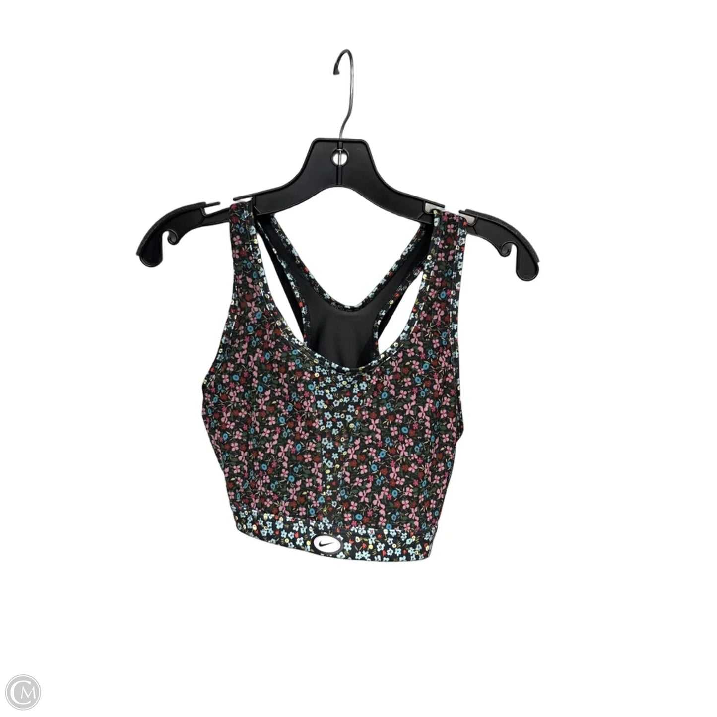 Athletic Bra By Nike Apparel In Floral Print, Size: L