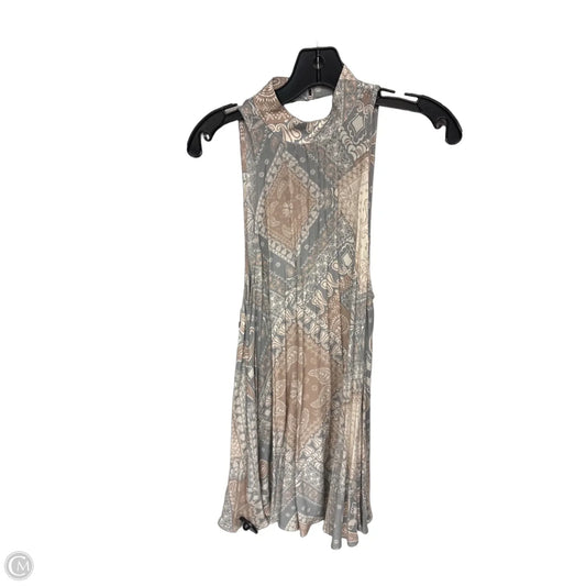 Top Sleeveless By Free People In Grey & Pink, Size: Xs