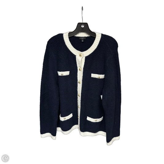 Cardigan By Talbots In Navy, Size: Xl