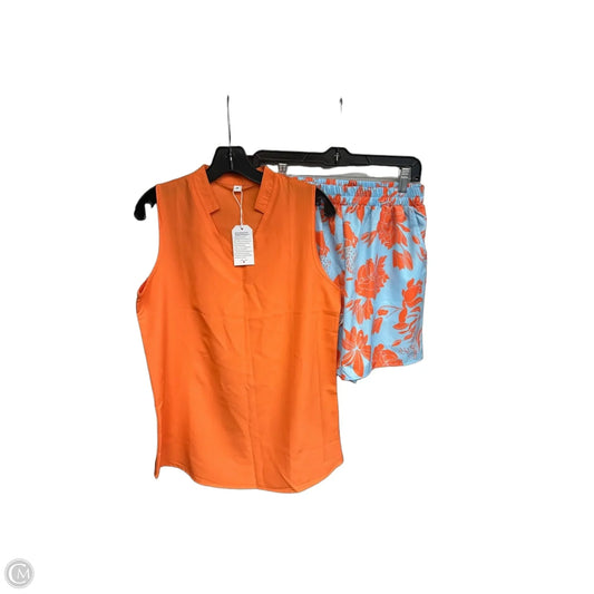 Shorts Set By Clothes Mentor In Blue & Orange, Size: M