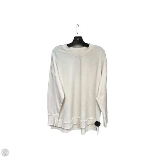 Sweatshirt Crewneck By Natural Reflections In Cream, Size: M