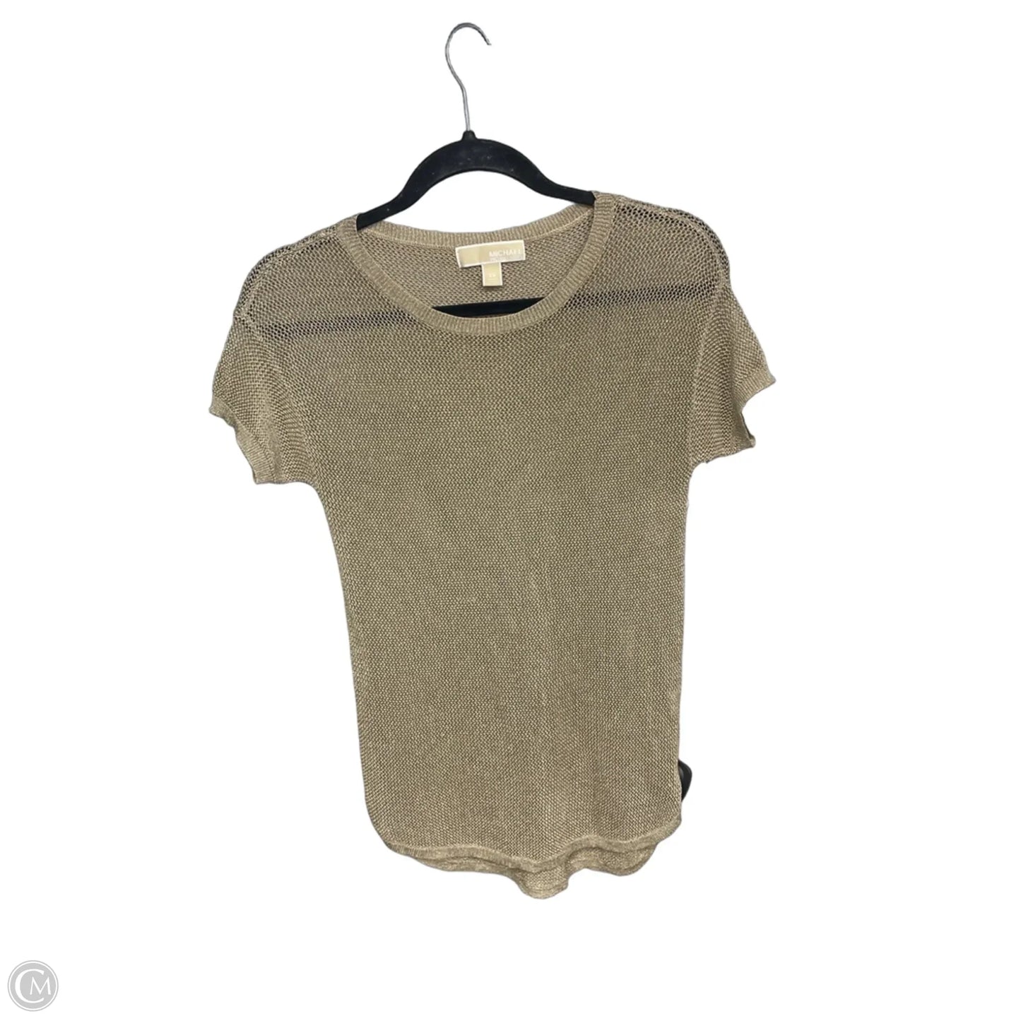 Top Short Sleeve By Michael By Michael Kors In Gold, Size: Xs