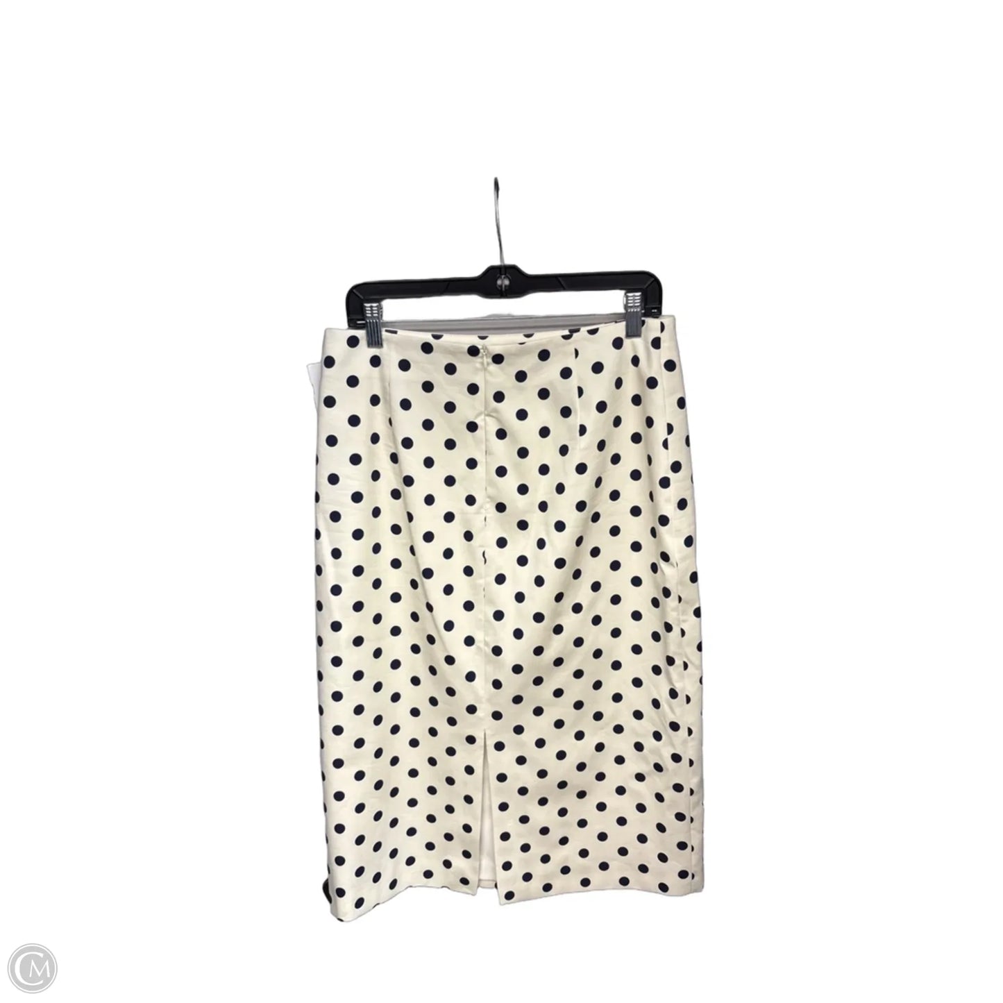 Skirt Midi By Zara In Blue & Cream, Size: L