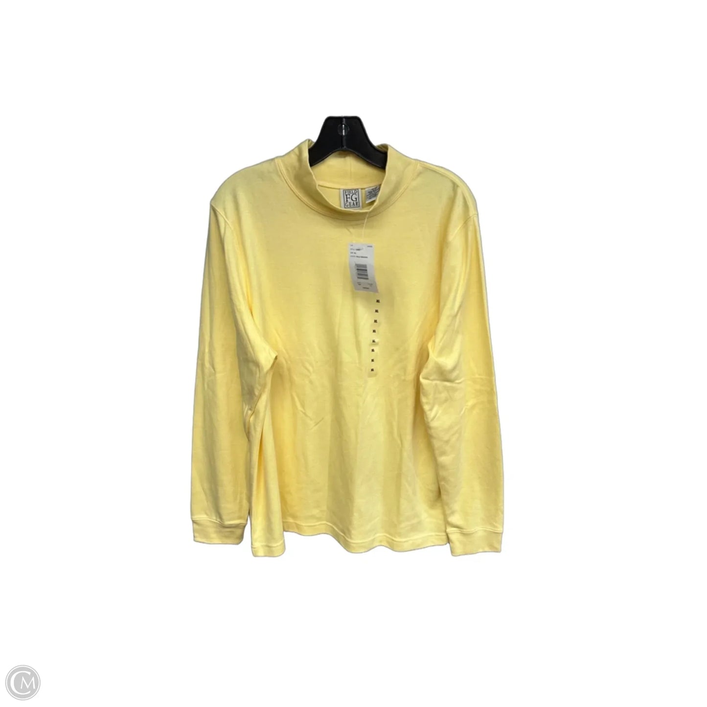 Top Long Sleeve By Field Gear In Yellow, Size: Xl