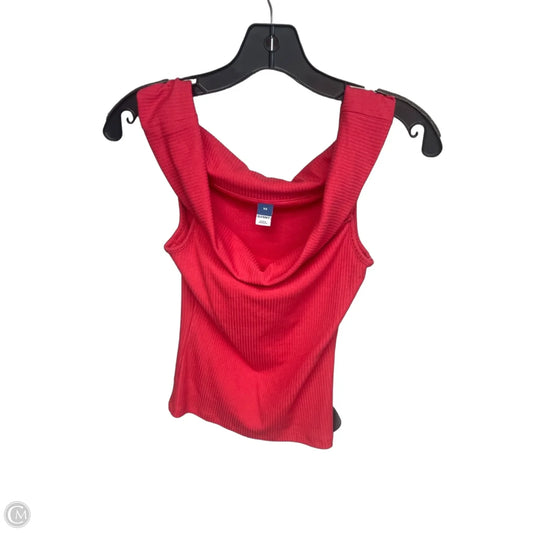 Top Sleeveless By Old Navy In Red, Size: Xs