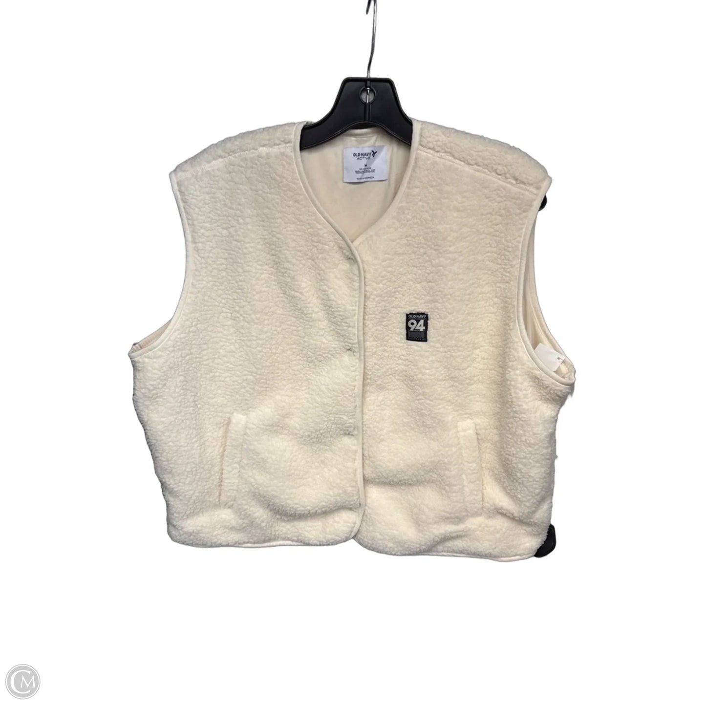 Vest Faux Fur & Sherpa By Old Navy In Cream, Size: M