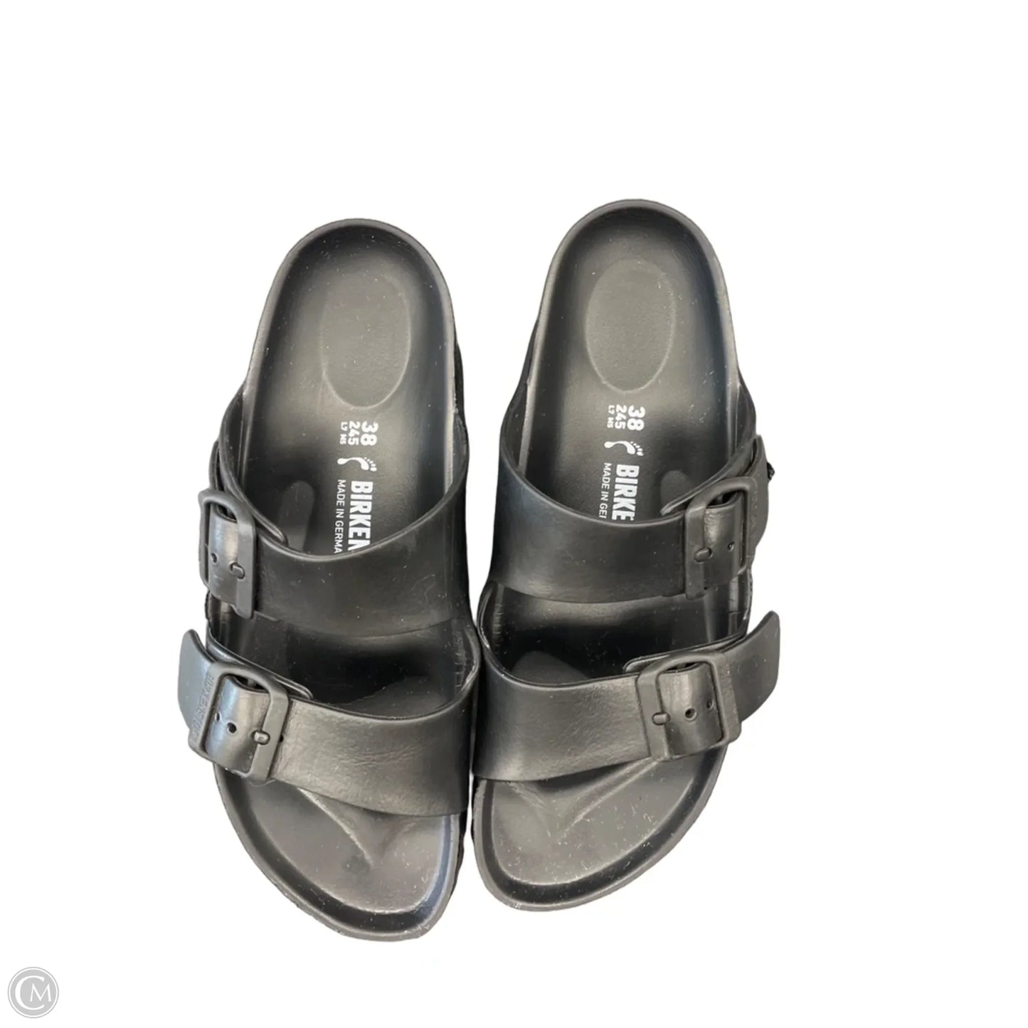 Sandals Flats By Birkenstock In Black, Size: 7