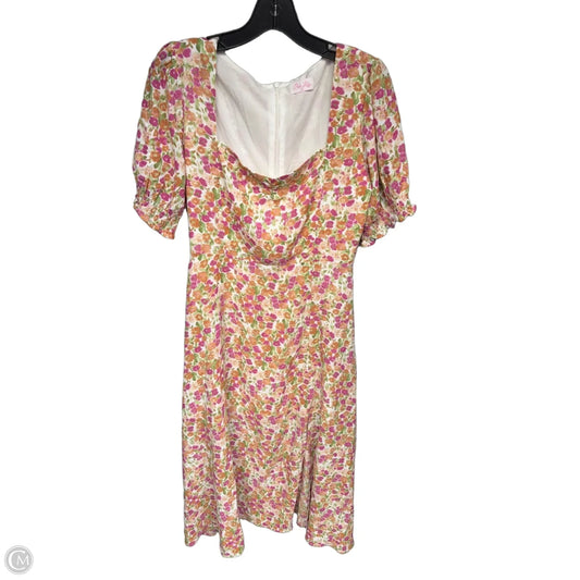 Dress Casual Maxi By Pink Lily In Floral Print, Size: M