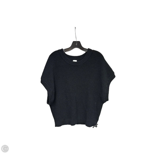 Sweater Short Sleeve By A New Day In Black, Size: Xl