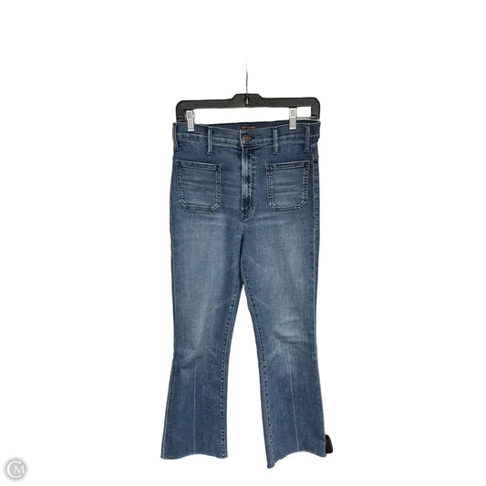 Jeans Cropped By Mother In Blue Denim, Size: 6