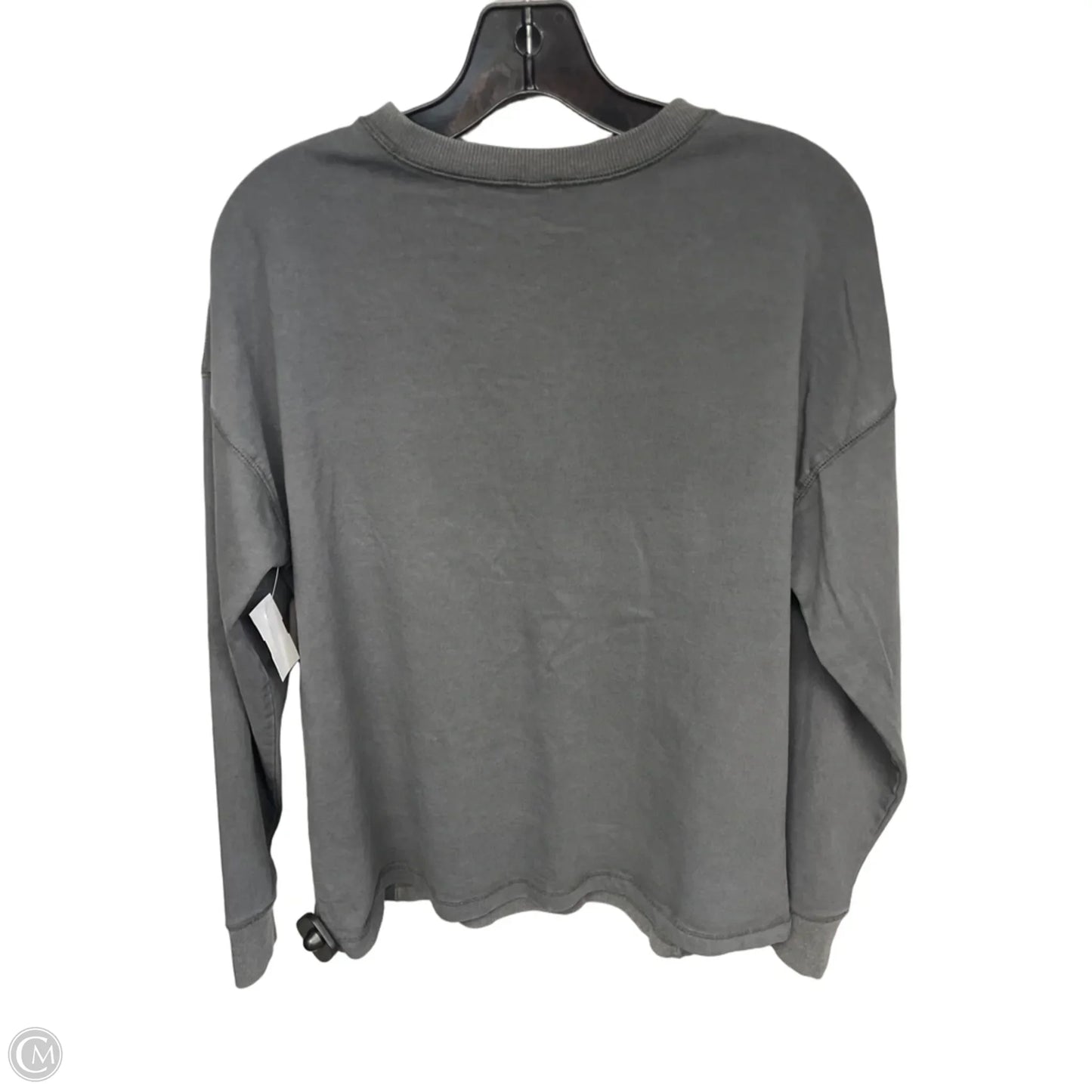 Top Long Sleeve By Wild Fable In Grey, Size: S