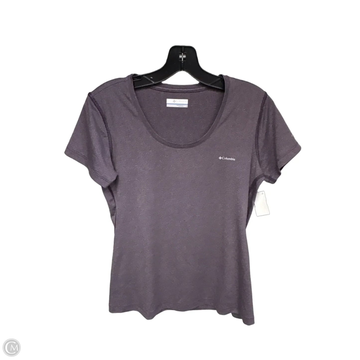 Athletic Top Short Sleeve By Columbia In Purple, Size: S