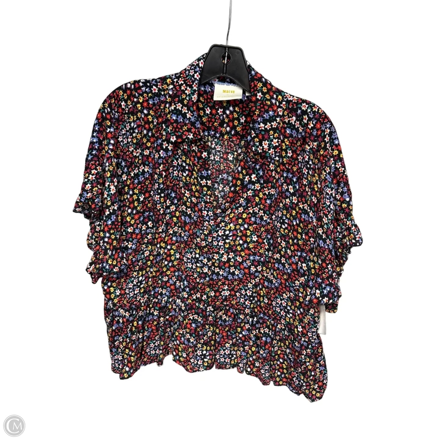 Top Short Sleeve By Maeve In Floral Print, Size: S