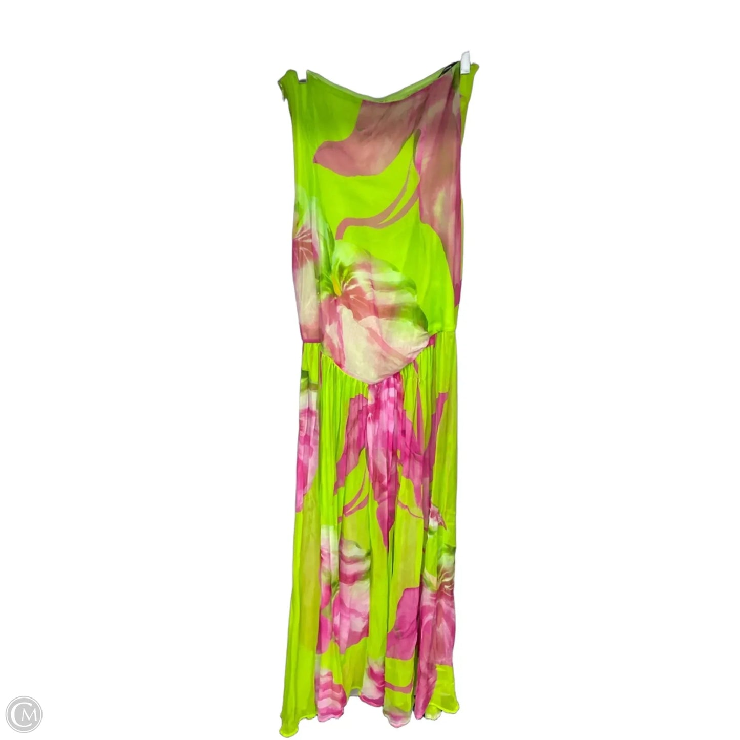 Dress Casual Maxi By Clothes Mentor In Green & Pink, Size: S
