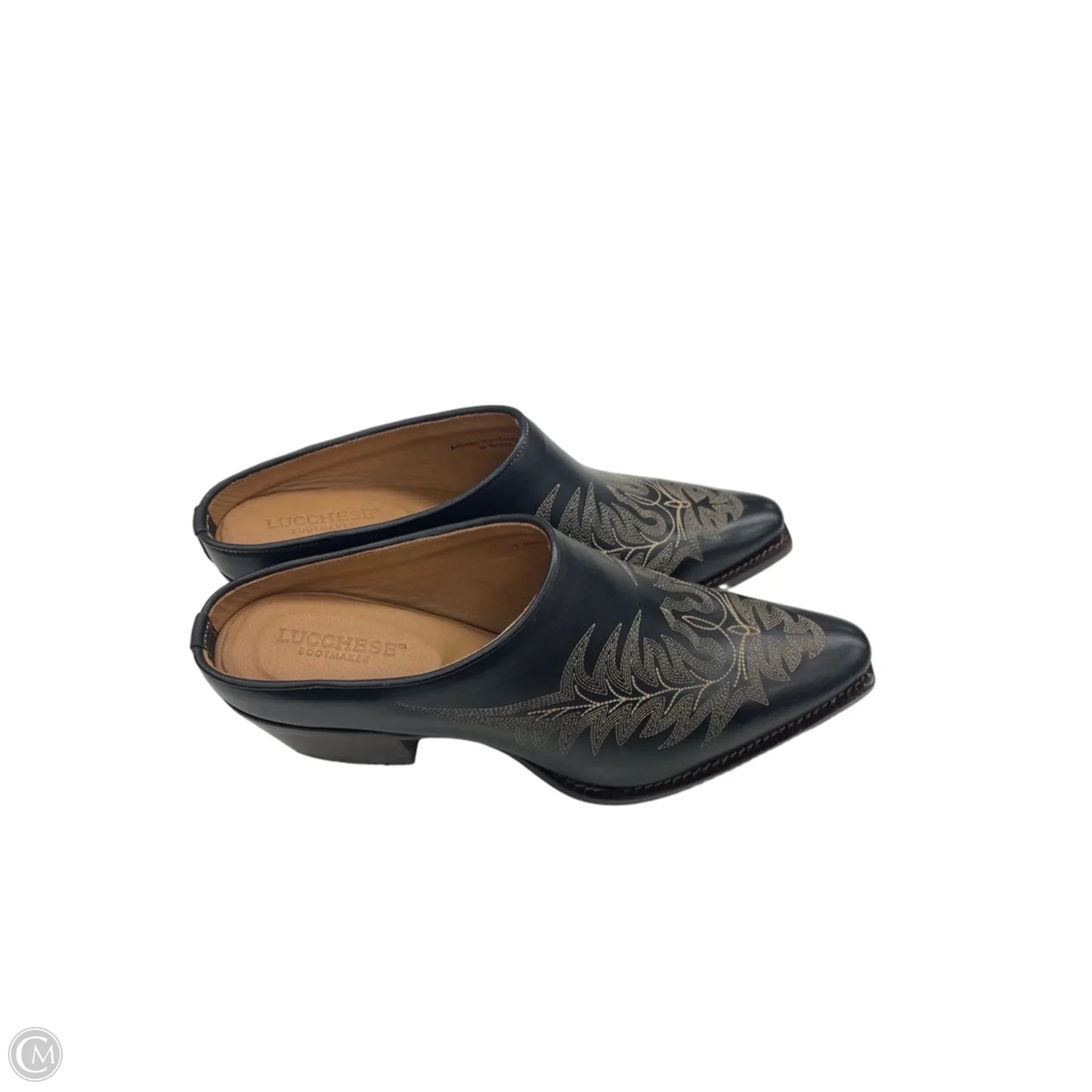 Boots Ankle Heels By Lucchese In Black, Size: 9.5