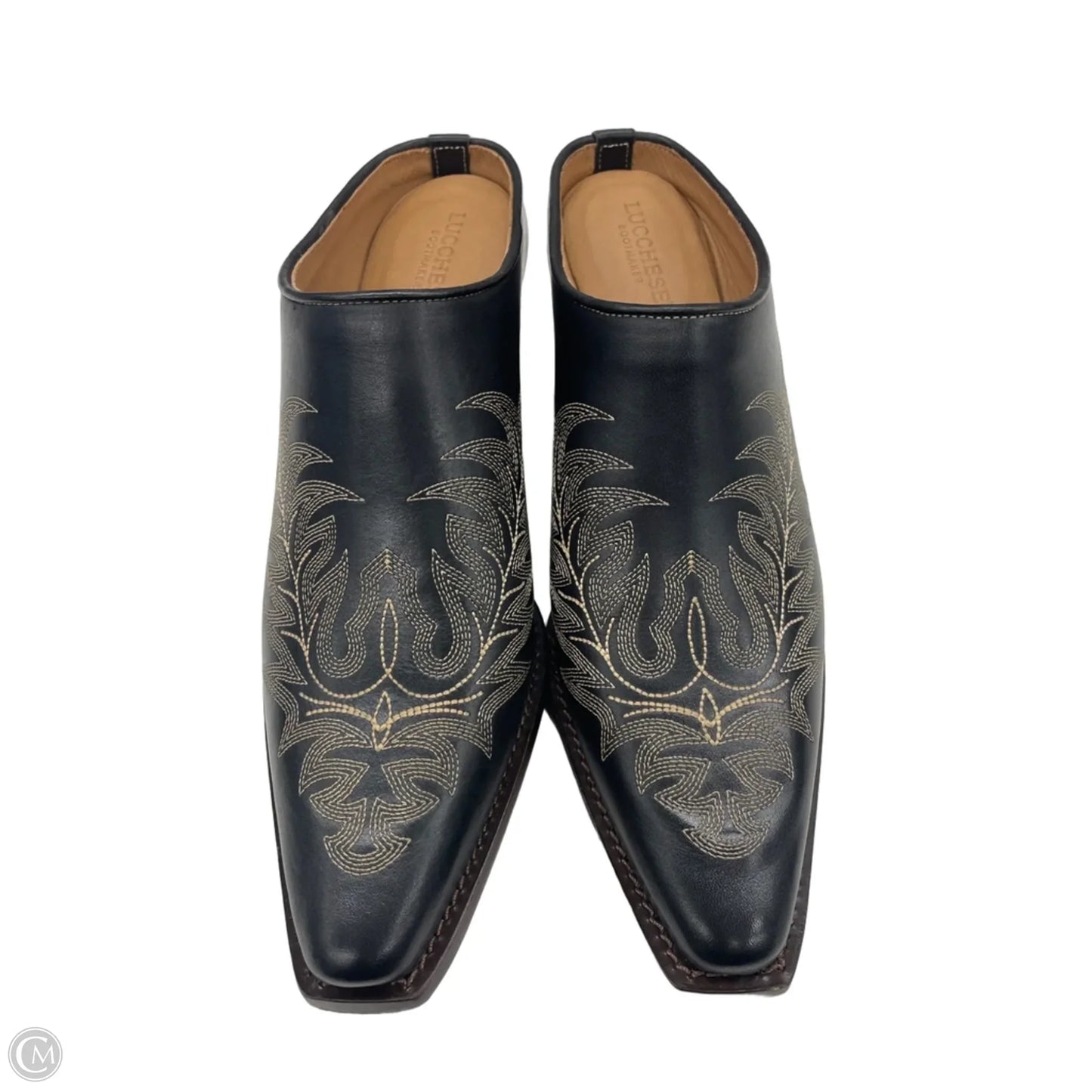 Boots Ankle Heels By Lucchese In Black, Size: 9.5