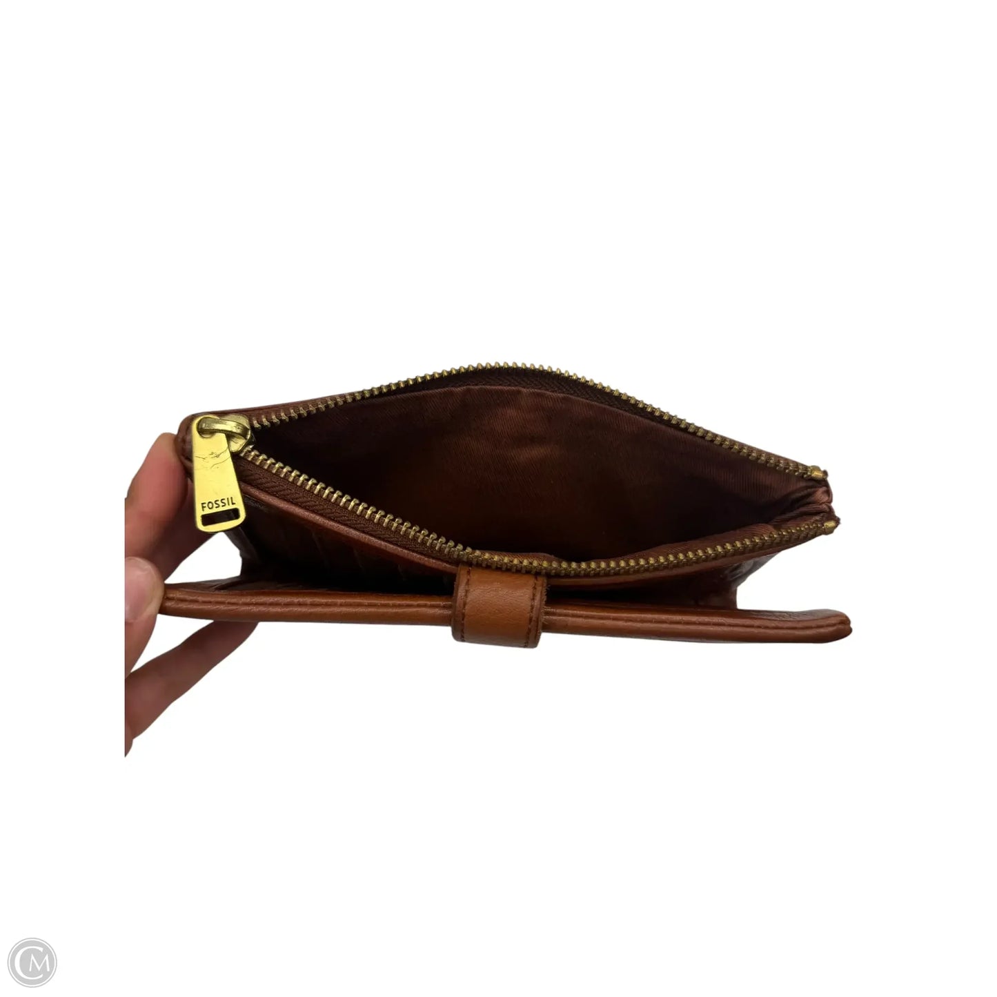 Wallet Leather By Fossil, Size: Medium