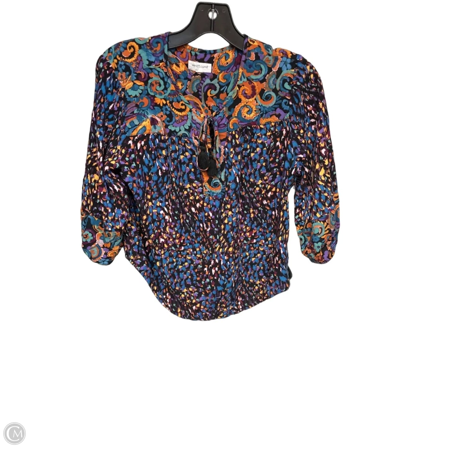 Top Long Sleeve By West Bound In Blue & Purple, Size: Sp