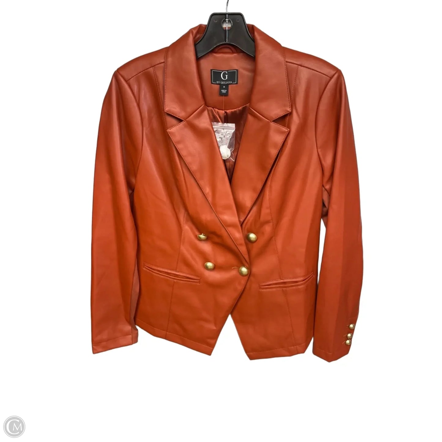 Blazer By G By Giuliana In Orange, Size: M