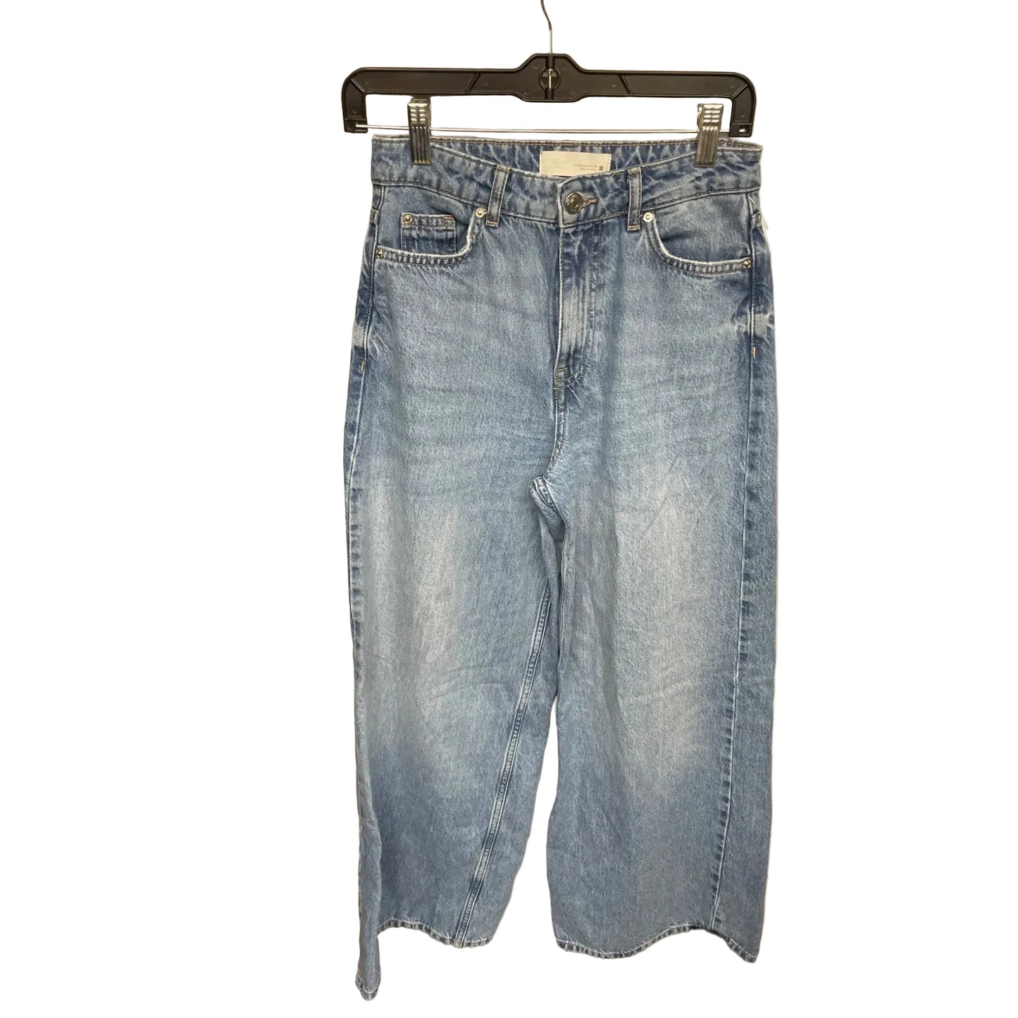 Jeans Wide Leg By Zara In Blue Denim, Size: 2