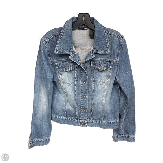 Jacket Denim By Dkny In Blue Denim, Size: Xl
