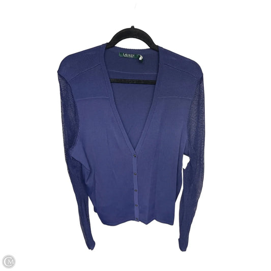 Cardigan By Lauren By Ralph Lauren In Blue, Size: 2x