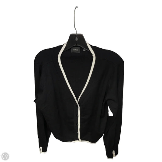 Cardigan By Cyrus In Black & White, Size: Xl