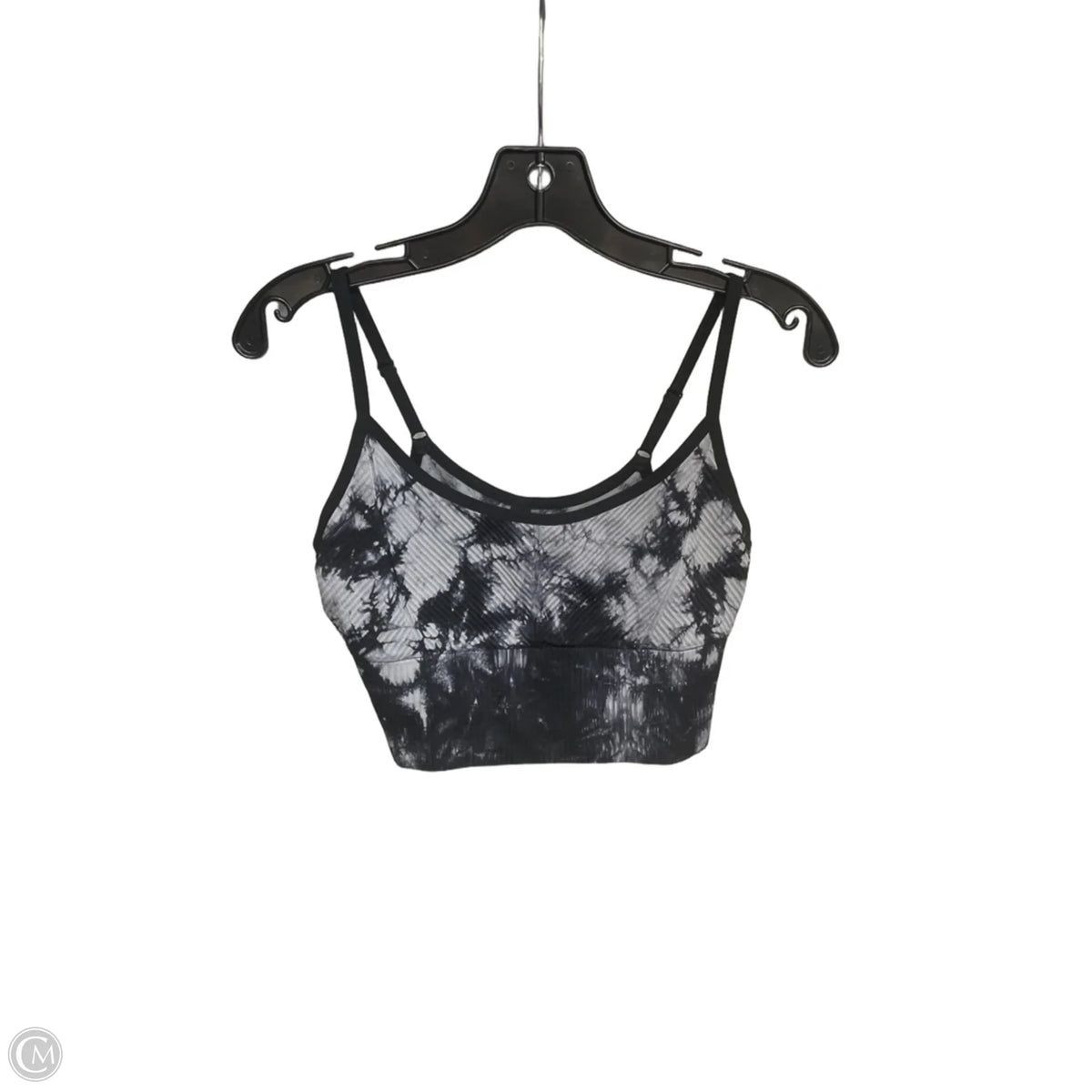 Athletic Bra By Pink In Black & Grey, Size: 0