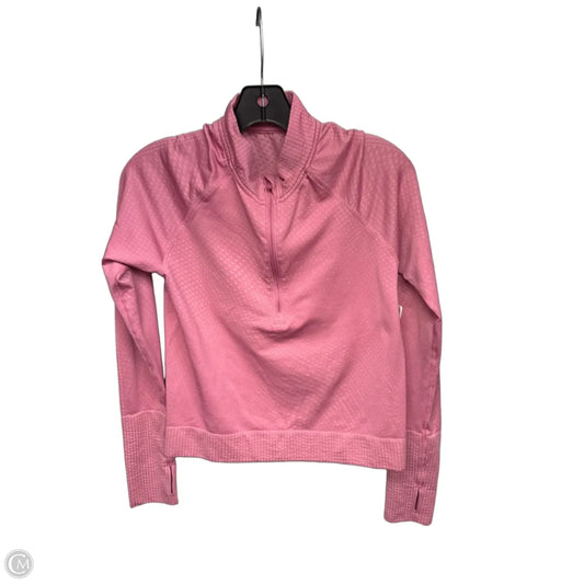 Athletic Top Long Sleeve Collar By Lululemon In Pink, Size: S