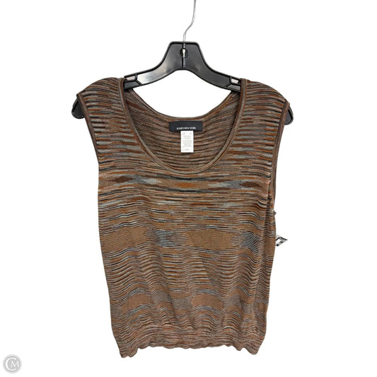 Top Sleeveless By Jones New York In Brown, Size: Xl