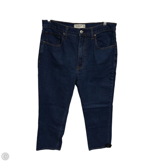 Jeans Straight By Abercrombie And Fitch In Blue Denim, Size: 10