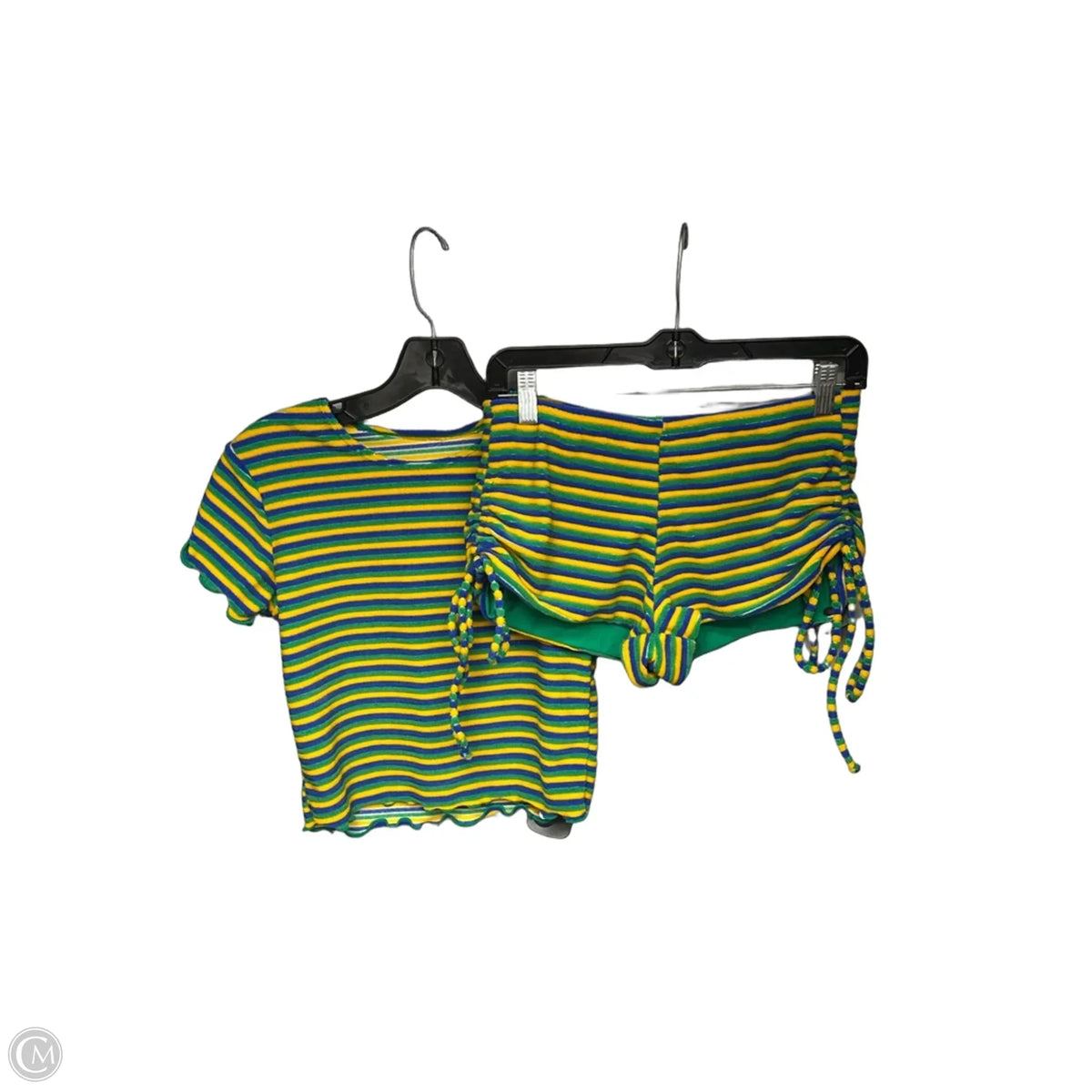 Shorts Set By Clothes Mentor In Striped Pattern, Size: S