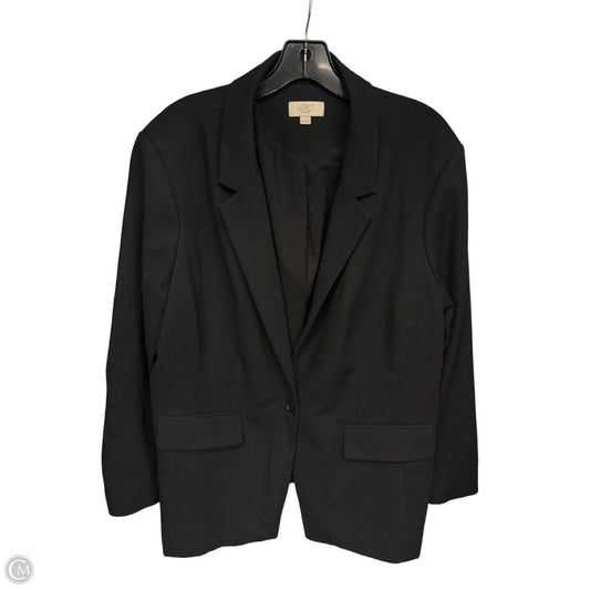 Blazer By Loft In Black, Size: 20