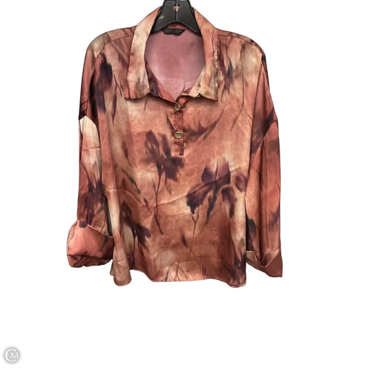 Top Long Sleeve By Zara In Orange, Size: Xl
