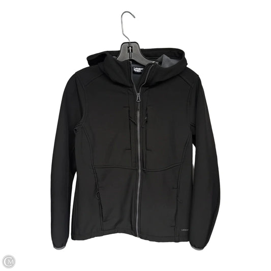 Athletic Jacket By Lands End In Black, Size: S