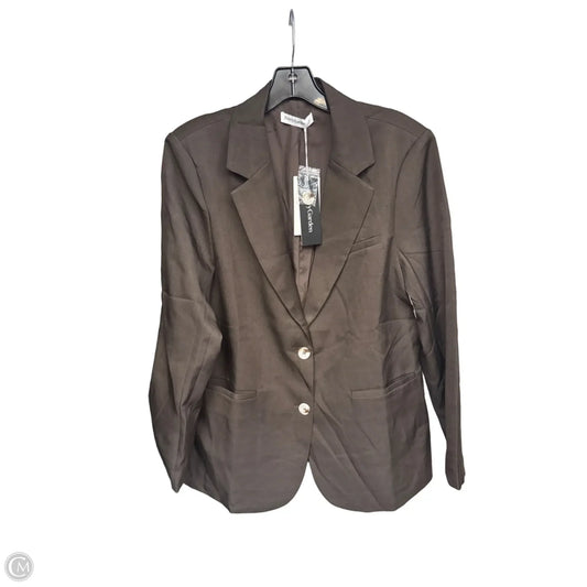 Blazer By Prettygarden In Brown, Size: L
