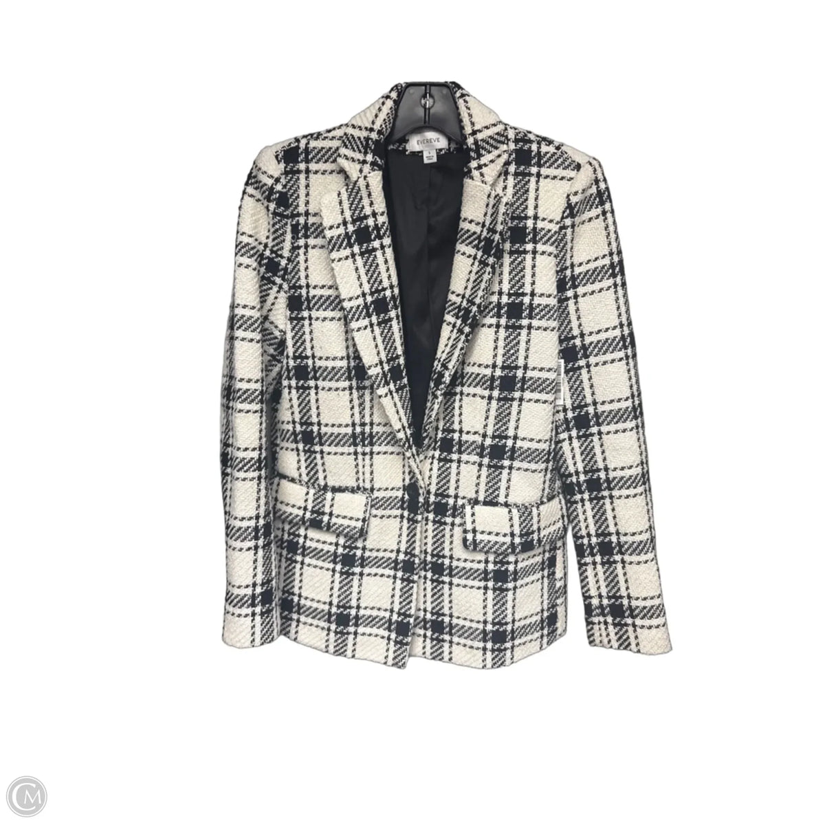 Blazer By Evereve In Black & White, Size: S