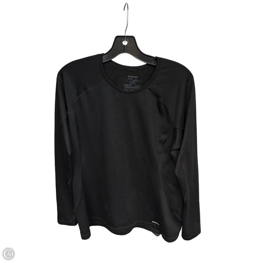 Athletic Top Long Sleeve Crewneck By Patagonia In Black, Size: L