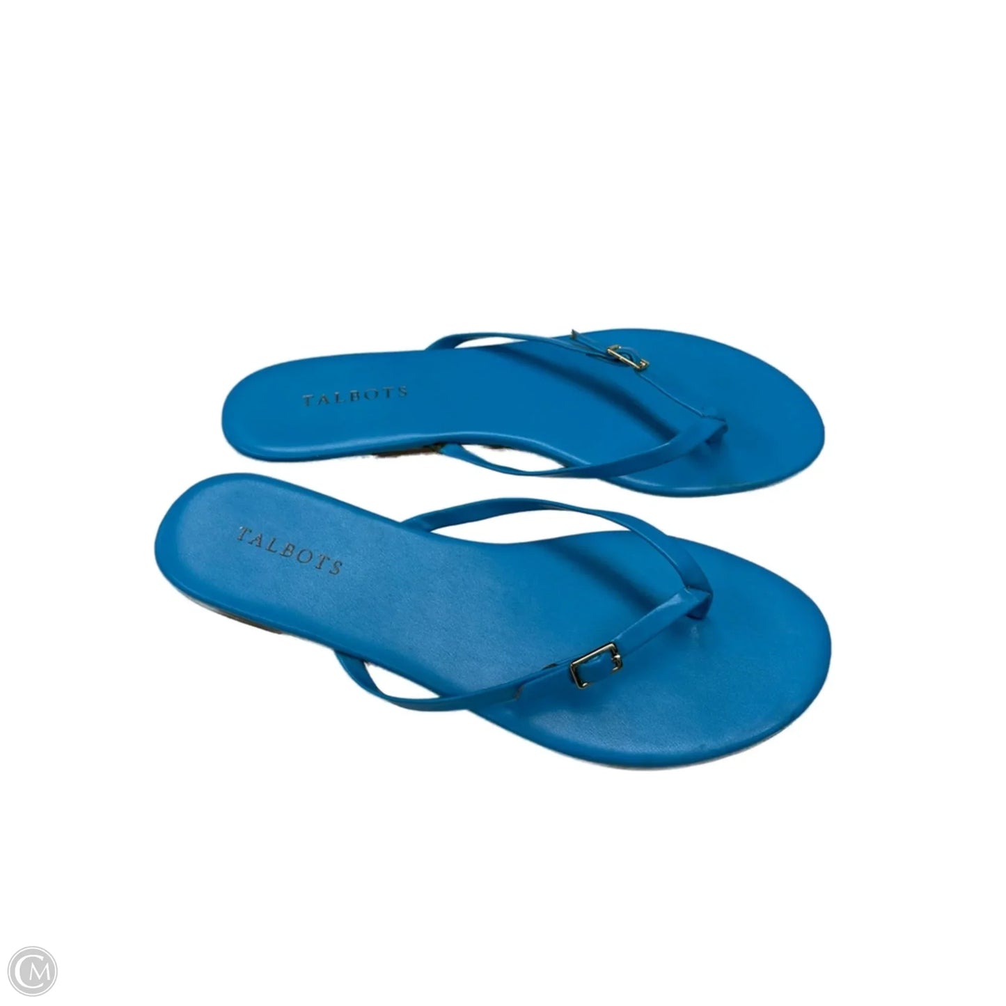 Sandals Flip Flops By Talbots In Blue, Size: 10