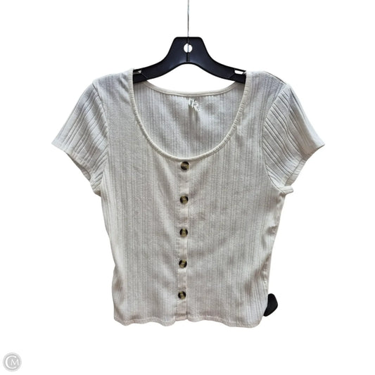Top Short Sleeve By Mudd In White, Size: Xl