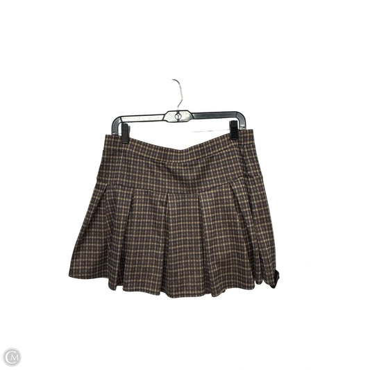 Skort By American Eagle In Plaid Pattern, Size: L