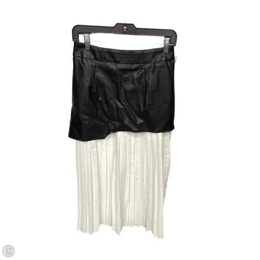 Skirt Maxi By Commense In Black & White, Size: S