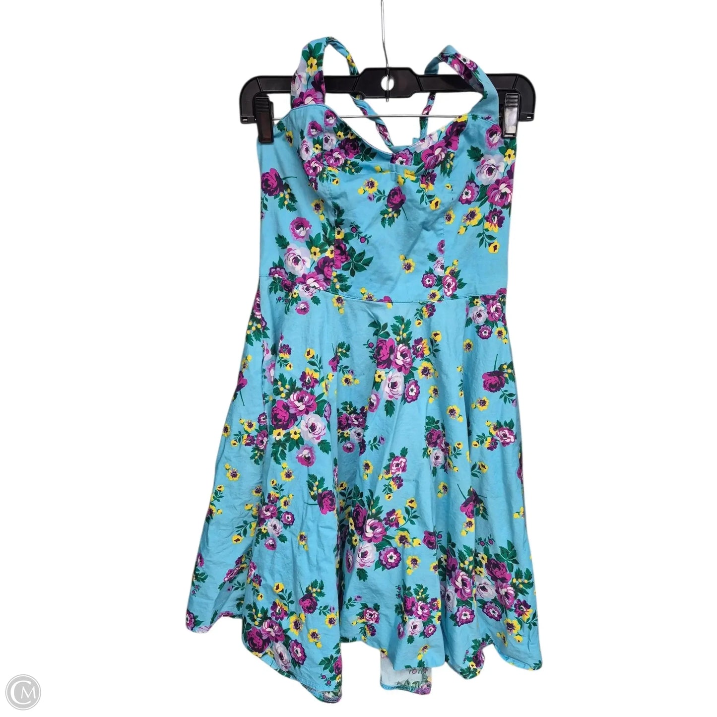 Dress Casual Short By Clothes Mentor In Blue & Purple, Size: M