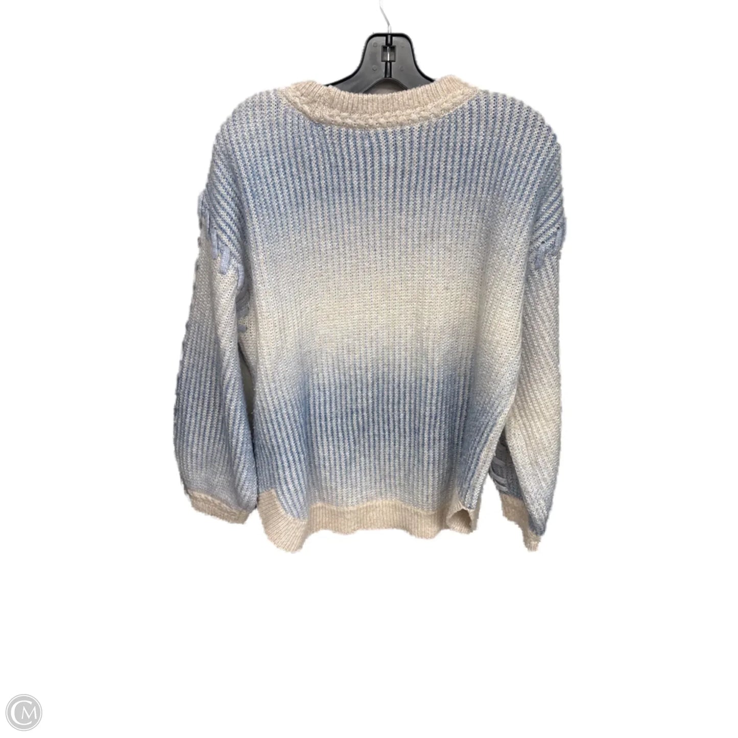 Sweater By Democracy In Blue & Cream, Size: M