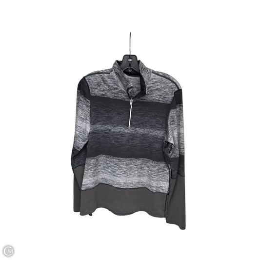 Athletic Top Long Sleeve Collar By Lululemon In Grey, Size: S