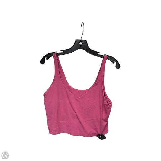 Athletic Tank Top By Lululemon In Pink, Size: 14