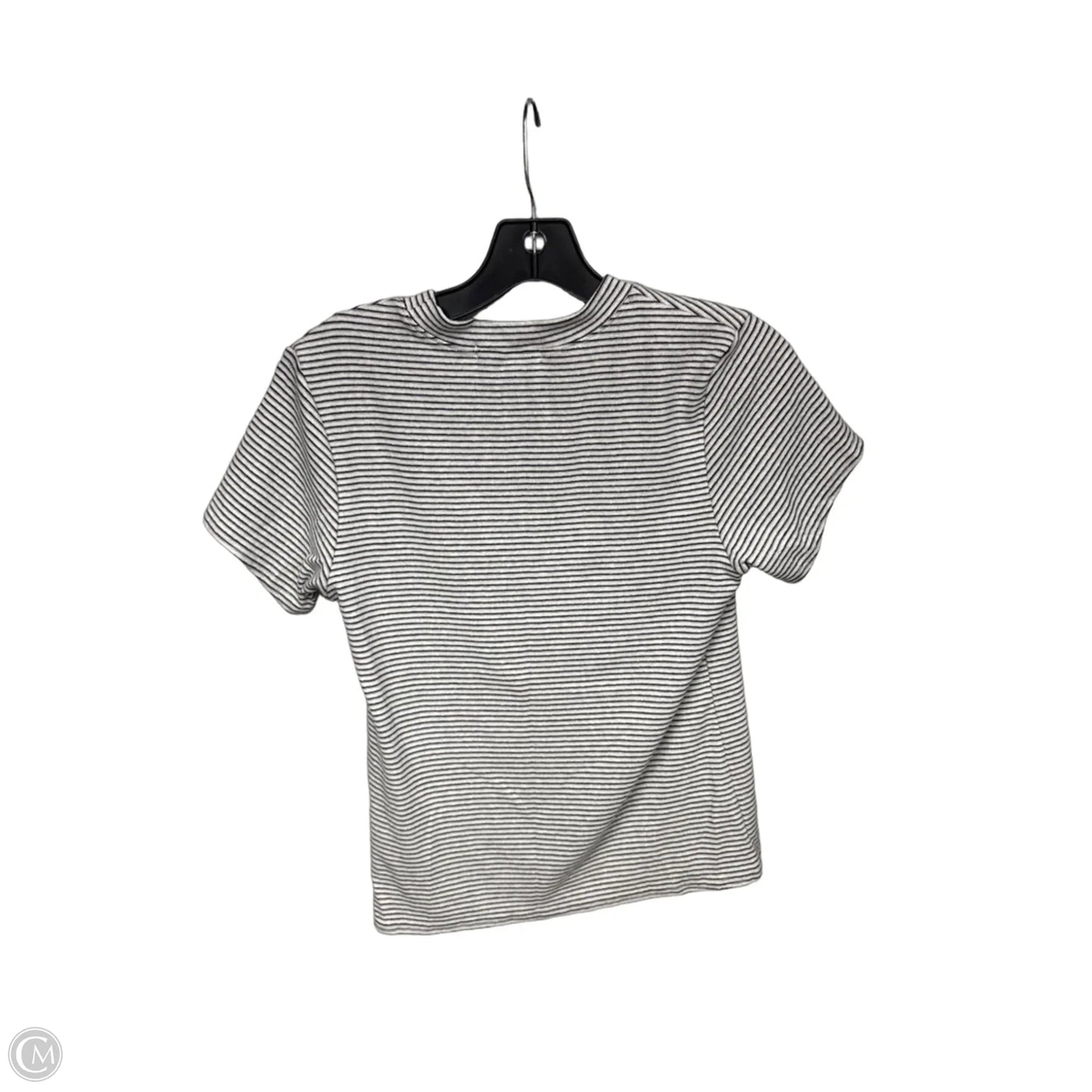 Top Short Sleeve By Cmc In Striped Pattern, Size: L
