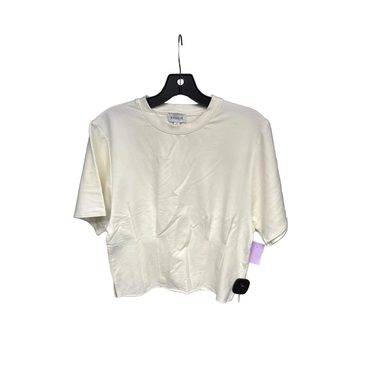 Top Short Sleeve By Evereve In White, Size: S