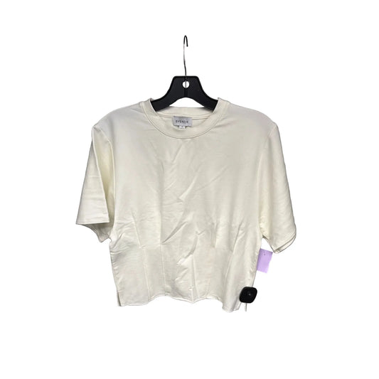 Top Short Sleeve By Evereve In White, Size: S