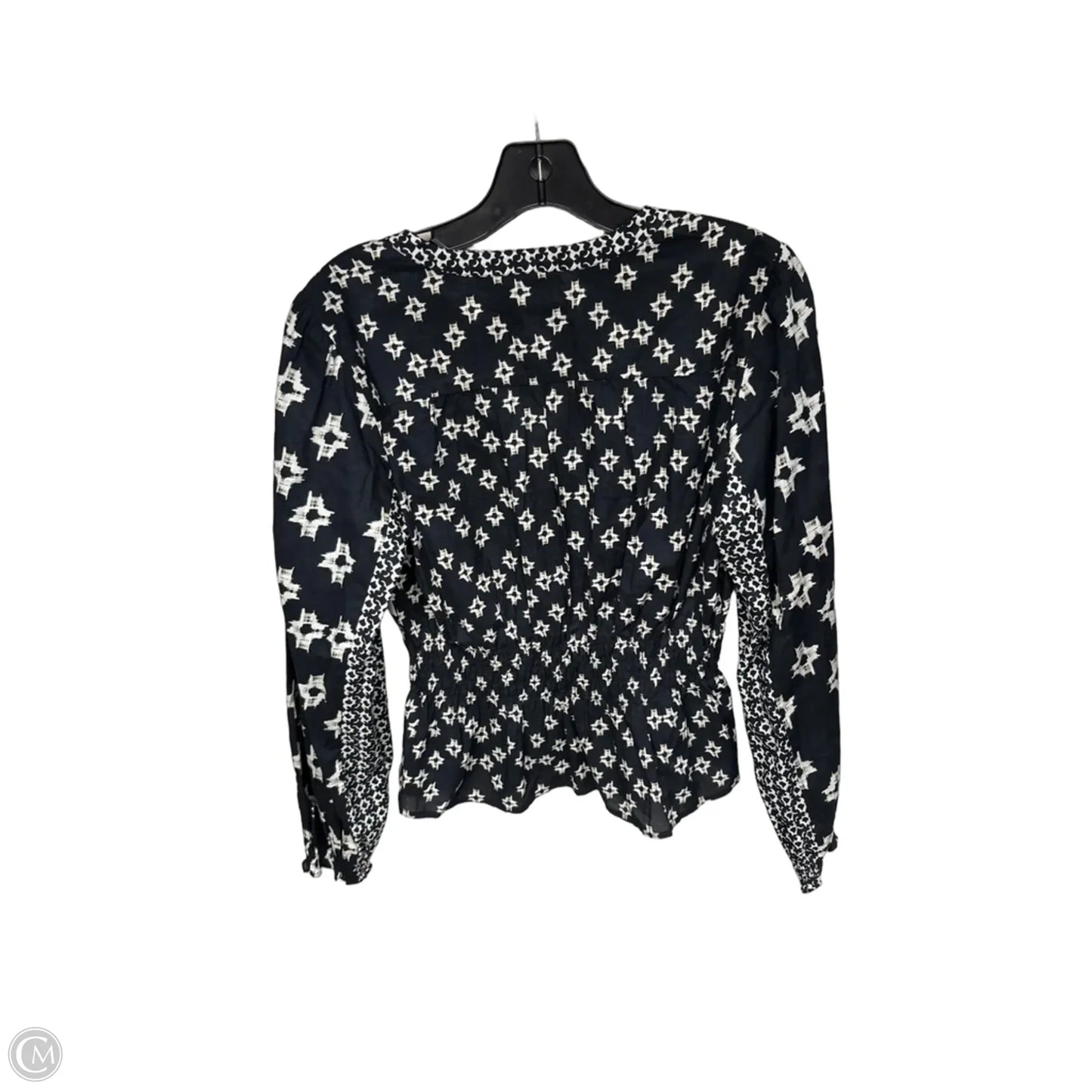Top Long Sleeve By Velvet In Navy, Size: S